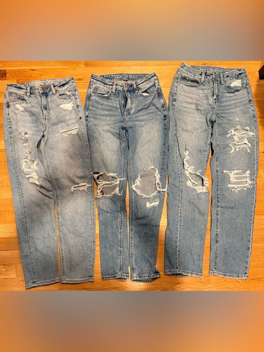 American Eagle Mom Jean - 3 pairs